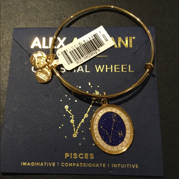 Alex and Ani Jewelry - Alex and Ani Pisces Gold Celestial Wheel Bangle
